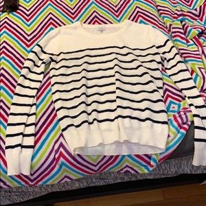 Striped light sweater